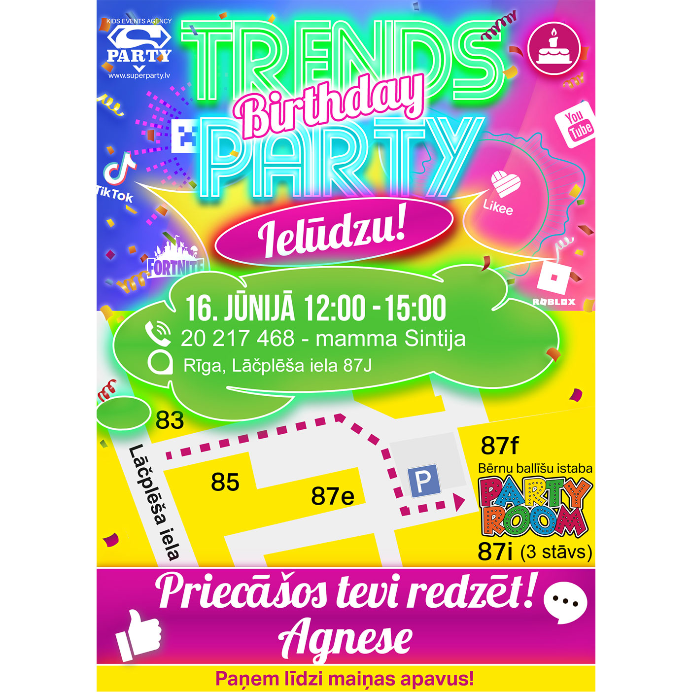 TRENDS Party (ballītes trendu stilā)